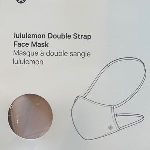 Lululemon double strap facemask light pink